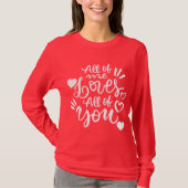 Hearts Love Hearts Valentine's Day T-Shirt (Vorderseite)