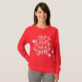 Hearts Love Hearts Valentine's Day T-Shirt (Vorne ganz)