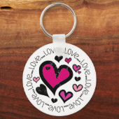 Hearts Love Schlüsselanhänger (Vorderseite)