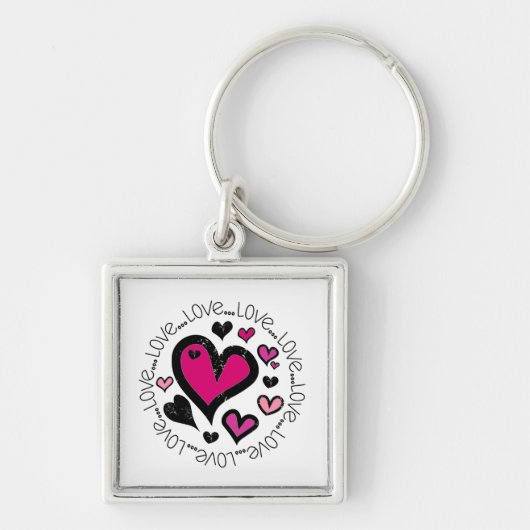 Hearts Love Schlüsselanhänger (Vorne)