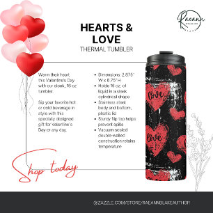 Hearts & Love Thermobecher Thermosbecher