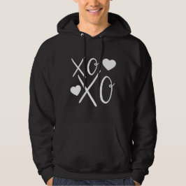 Hearts Love Xoxo white Hearts Valentine's Day Hoodie