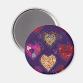 Hearts Magnet (Vorderseite/Rückseite)