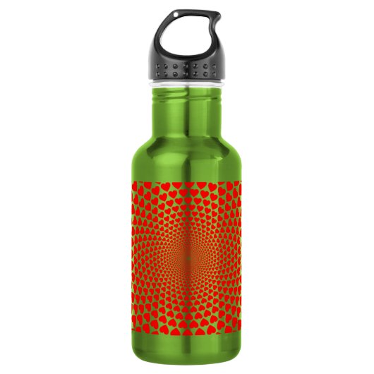 Hearts Mandala Design-25870 Edelstahlflasche (Vorderseite)