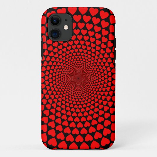 Hearts Mandala Design Case-Mate iPhone Hülle (Rückseite)