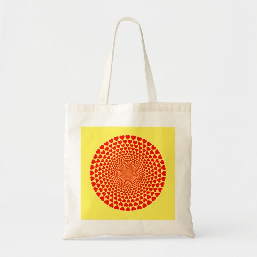 Hearts Mandala Design Tragetasche (Vorne)