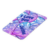 Hearts Mandala I Liebe You Magnet (Linke Seite)