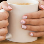 Hearts Minx Nail Art Red White - Custom Colors Minx Nagelkunst<br><div class="desc">Red Hearts - Love - Choose / add your favorite heart and background colors !</div>
