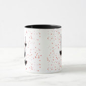 Hearts Modern Art Design Tasse (Zentrum)