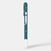 Hearts Modern Monogram iPhone Case (Rückseite / Links)