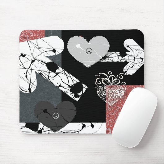Hearts Mousepad (Mit Mouse)