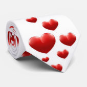 Hearts Neck Tie Krawatte (Gerollt)