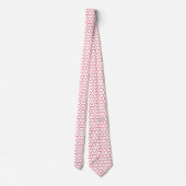 Hearts Neck Tie Red - Custom Colors Krawatte (Rückseite)