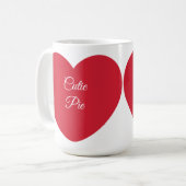 Hearts Niedlich Pie Tasse (Vorderseite Links)