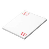 Hearts Notepad Notizblock (Rotiert)