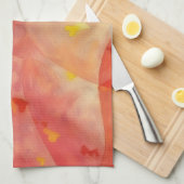 Hearts of Love Abstract Artsy Kitchen Towel Geschirrtuch (Viertel Falte)