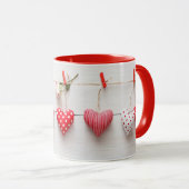 **HEARTS ON A STRING** COFFEE MUT TASSE (VorderseiteRechts)