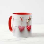**HEARTS ON A STRING** COFFEE MUT TASSE (Vorderseite Links)