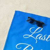 Hearts on Beach Last Sail Bachelorret Strandtuch (Beispiel)