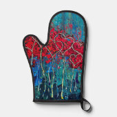 Hearts Oven Mitt Pot Holder Ofenhandschuh (Vorderseite)