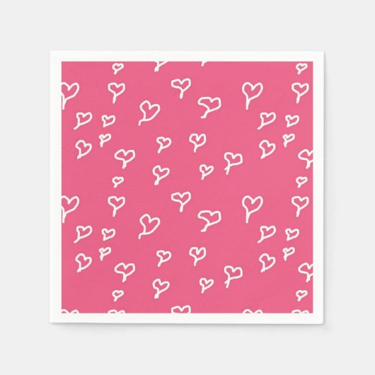 Hearts Paper Napkins Serviette (Vorderseite)
