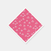 Hearts Paper Napkins Serviette (Ecke)