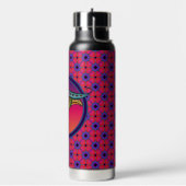Hearts Pattern Beach Handtuch Trinkflasche (Links)
