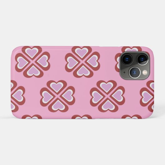 Hearts pattern Case-Mate iPhone hülle (Rückseite (Horizontal))