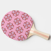 Hearts pattern tischtennis schläger (Seitenansicht)