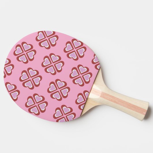 Hearts pattern tischtennis schläger (Seitenansicht)