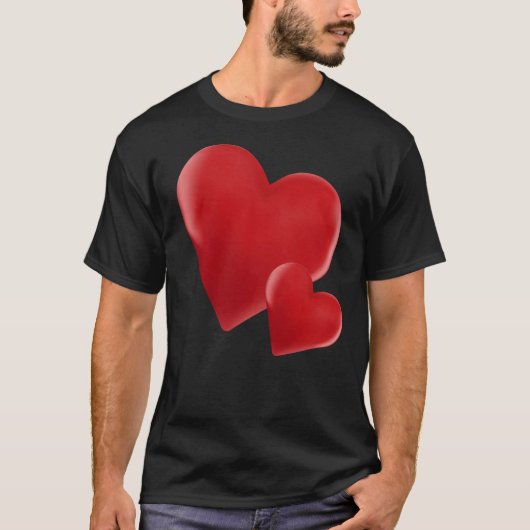 Hearts Pattern Valentines Day Cute Love V Day Paja T-Shirt (Vorderseite)