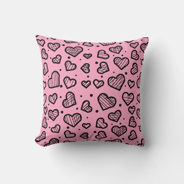 Hearts Pattern - Valentine's Day Inspired  Kissen (Vorderseite)