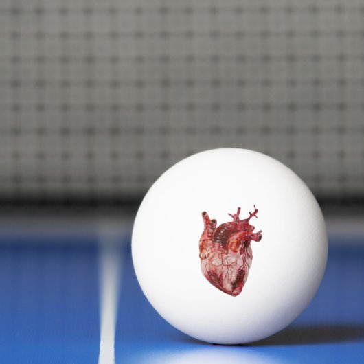 Hearts Ping Pong Ball Tischtennisball (Netto)