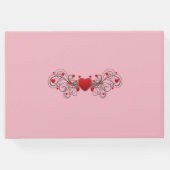 Hearts Pink Gästebuch (Rückseite)