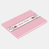 Hearts Pink Gästebuch (Ecke)