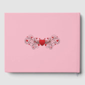 Hearts Pink Gästebuch (Rückseite)