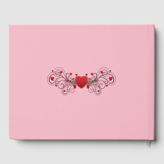 Hearts Pink Gästebuch (Rückseite)