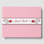 Hearts Pink Gästebuch (Vorderseite)