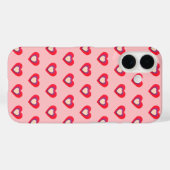 Hearts Pink Red Purple Valentine iPhone /iPad case (Rückseite (Horizontal))