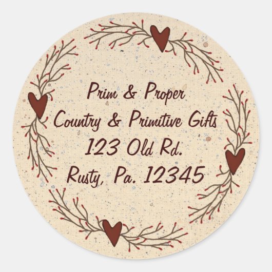 Hearts & Pip Berry Sticker (Vorderseite)