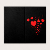 Hearts Platonic Valentine Notecard 25pk (Außenseite Aufgefaltet)