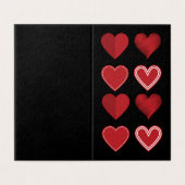 Hearts Platonic Valentine Notecard 25pk (Außenseite Aufgefaltet)