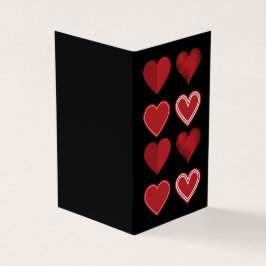 Hearts Platonic Valentine Notecard 25pk