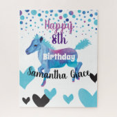 Hearts & Ponies Birthday Puzzle (Vertikal)