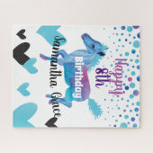 Hearts & Ponies Birthday Puzzle (Horizontal)