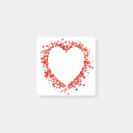 Hearts post it note post-it klebezettel (Vorderseite)