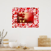 Hearts Poster (Küche)