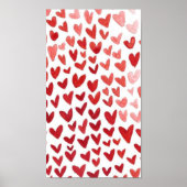 hearts poster red and white  (Vorne)