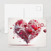 Hearts Postkarte (Vorne/Hinten)