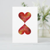 Hearts Postkarte (Stehend Vorderseite)
